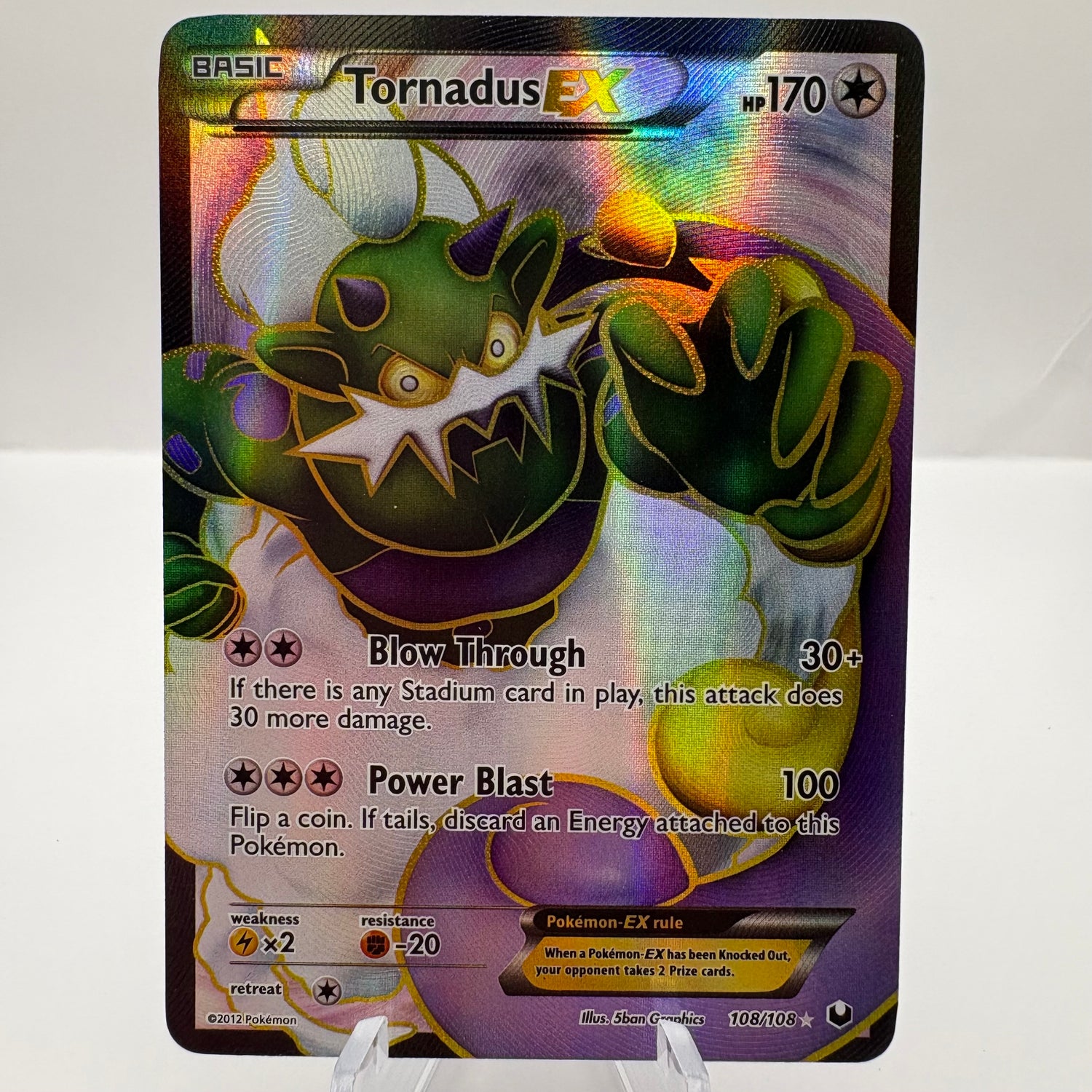 Tornadus EX (108 Full Art) - Dark Explorers (DEX) Moderately