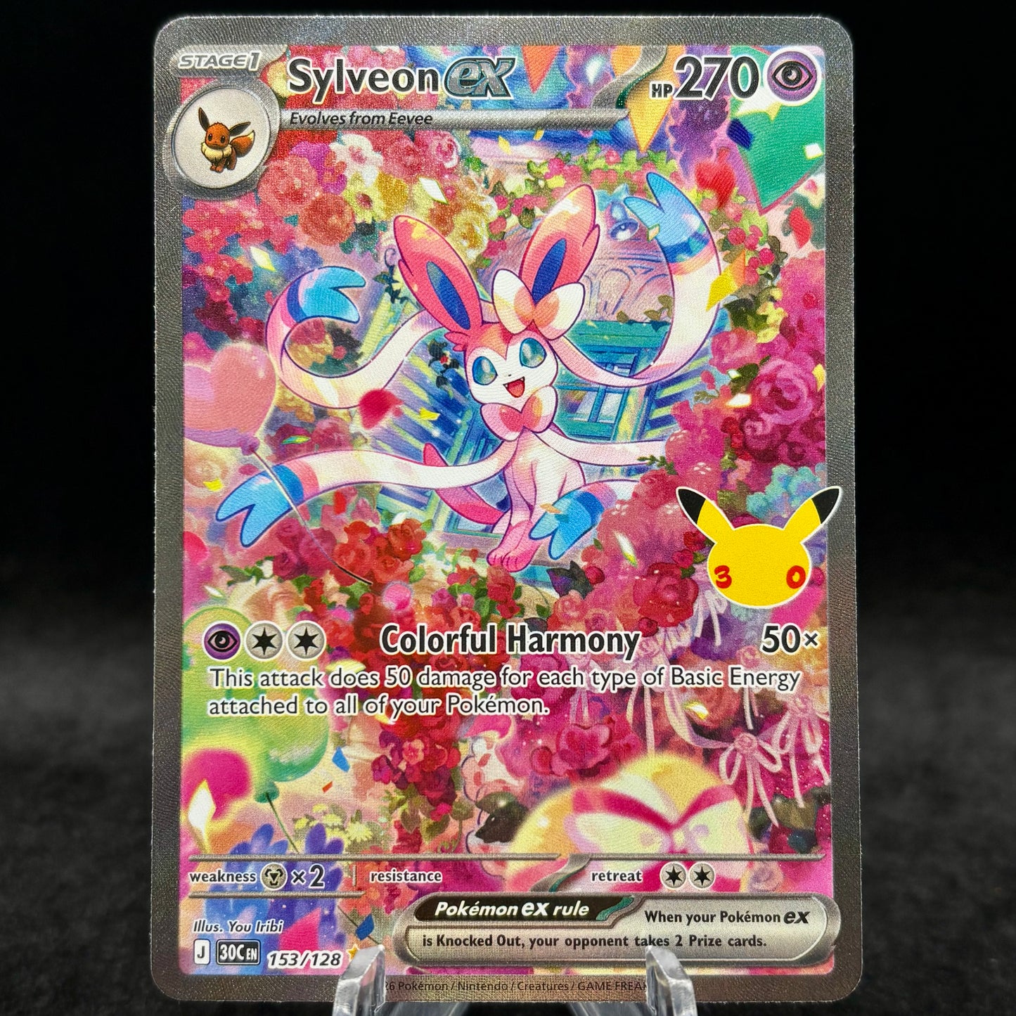 Sylveon ex - 153/128 Single Card