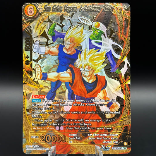 Son Goku, Vegeta, & Paikuhan, Trinity - (BT30) Single Card