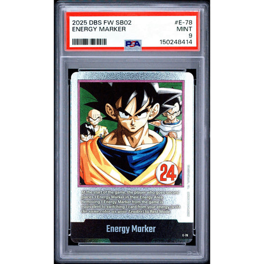PSA 9 2025 FUSION WORLD MANGA BOOSTER 02 ENERGY MARKER E-78