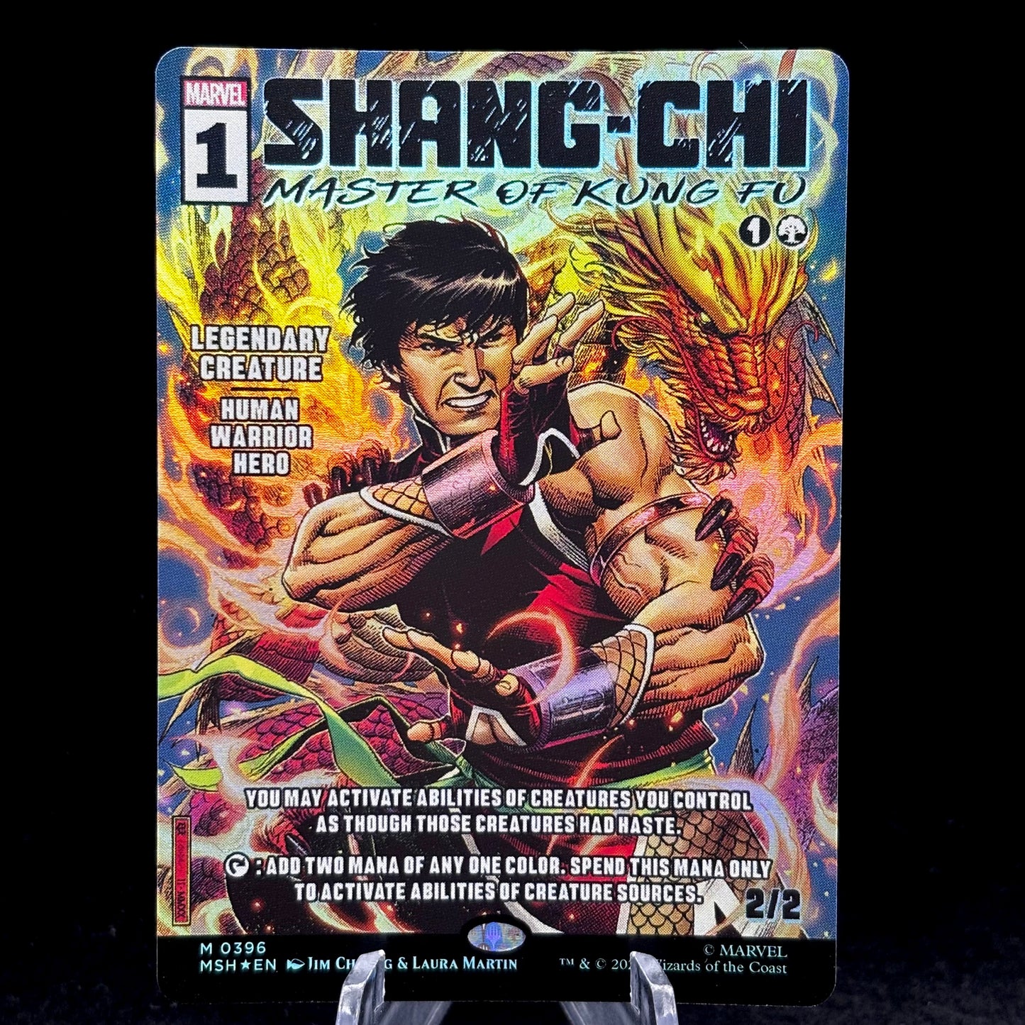 Shang-Chi, Master of Kung Fu (Borderless) (0396) - Marvel Super Heroes (MSH) Single Card