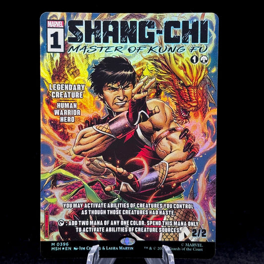 Shang-Chi, Master of Kung Fu (Borderless) (0396) - Marvel Super Heroes (MSH) Single Card