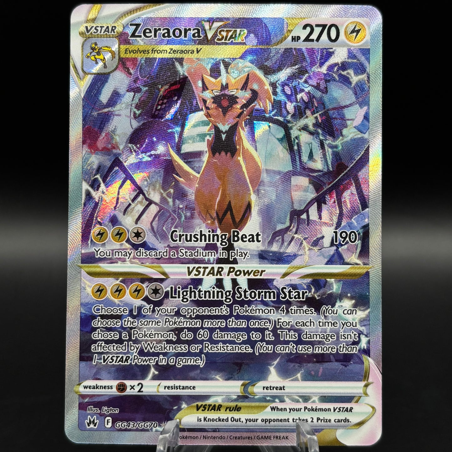 Zeraora VSTAR GG43/GG70 Single Card