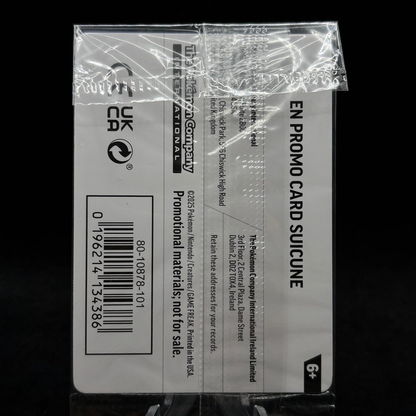Suicune (Cosmos Holo) (Gamestop Exclusive) *Sealed* Single Card