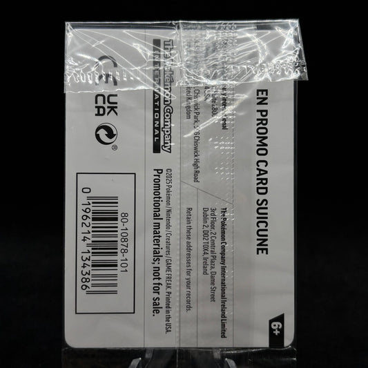 Suicune (Cosmos Holo) (Gamestop Exclusive) *Sealed* Single Card
