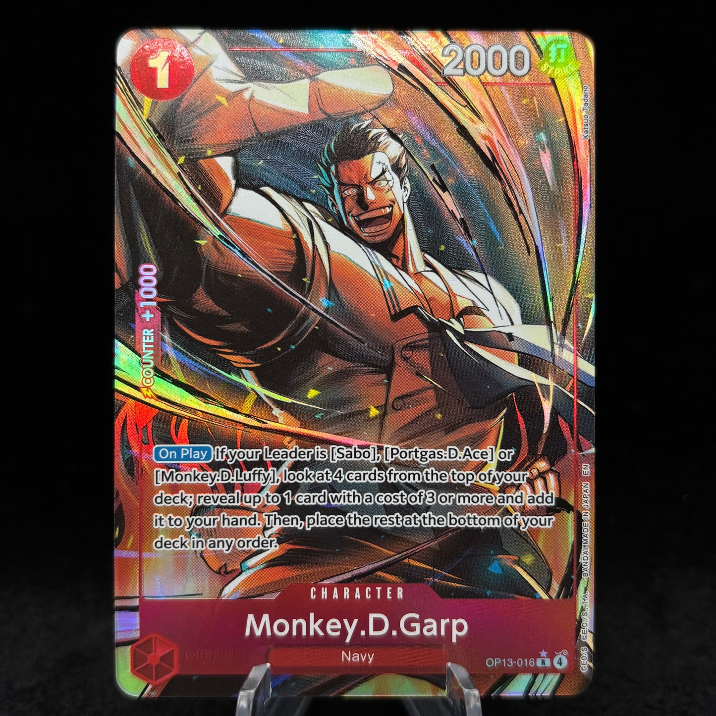 Monkey.D.Garp (Alternate Art) - Carrying On His Will Single Card