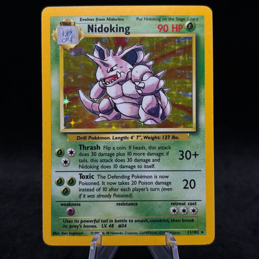 Nidoking - Base Set *Moderate Play* Single Card