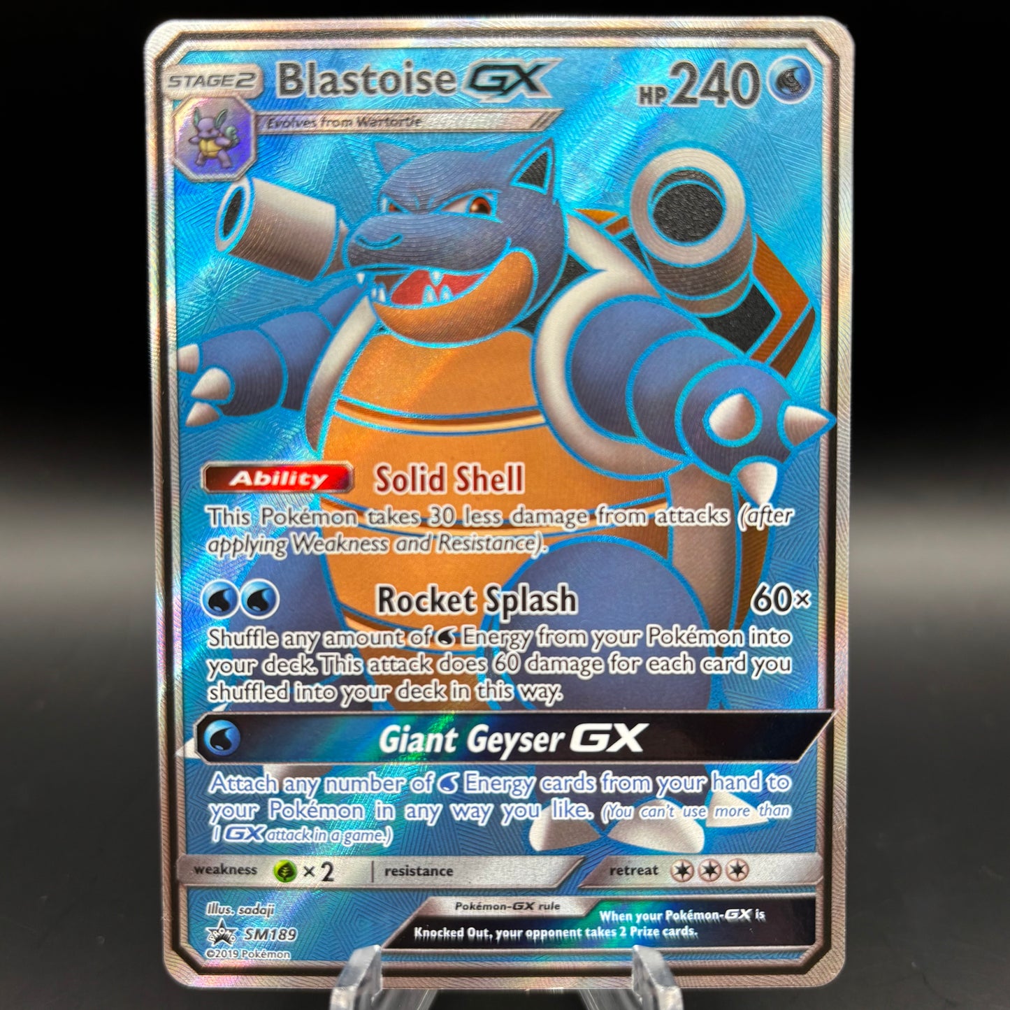 Blastoise GX - SM189 - SM PR *Moderately Played* Single Card