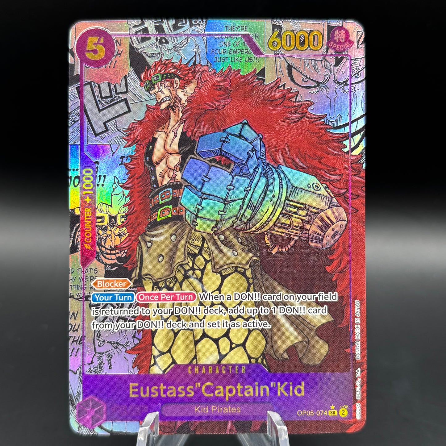 Eustass"Captain"Kid (Alternate Art) (Manga) - Awakening of the New Era Single Card