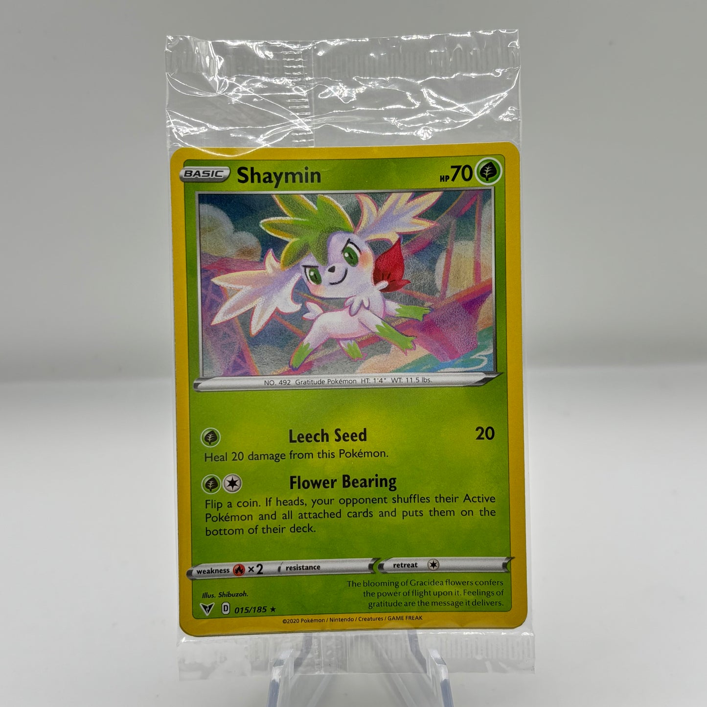 Shaymin - 015/185 (Cosmos Holo) (Sealed PR)