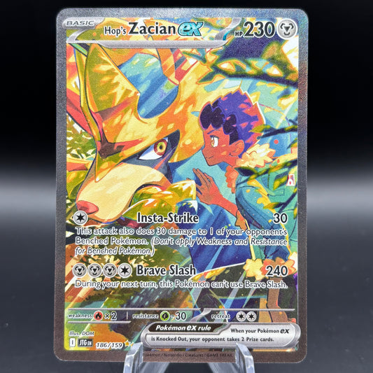 Hop's Zacian ex - 186/159 - SV09: Journey Together Single Card