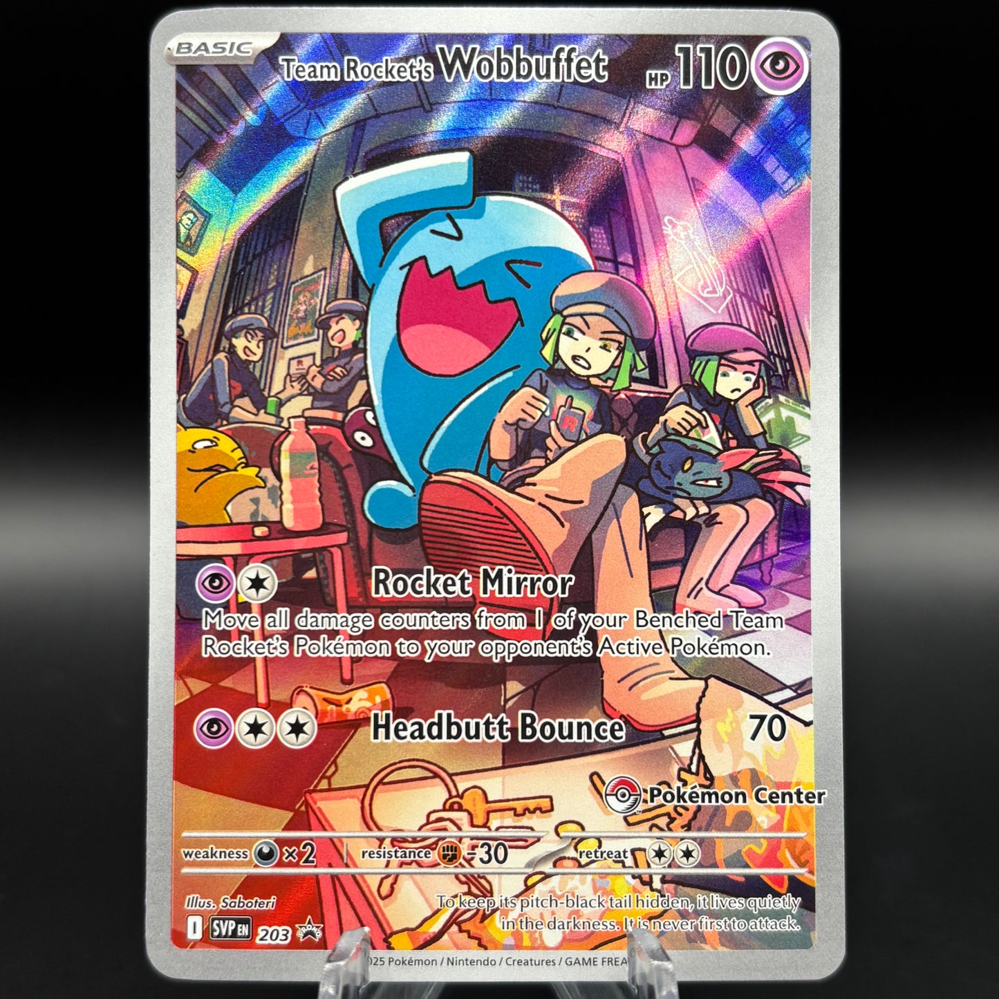 Team Rocket's Wobbuffet (Pokemon Center Exclusive) (203) Single Card