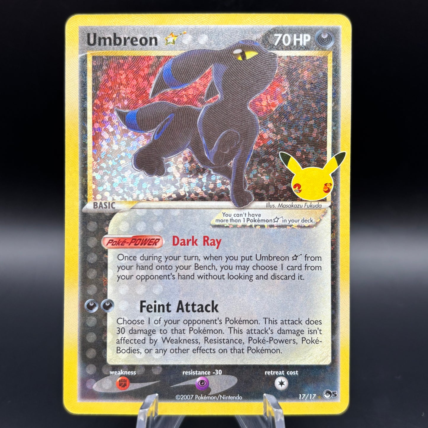 Umbreon Star - Celebrations: Classic Collection Single Card