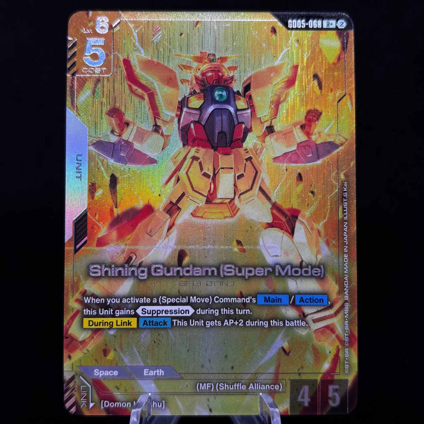 Shining Gundam (Super Mode) (R+) - Freedom Ascension Single Card