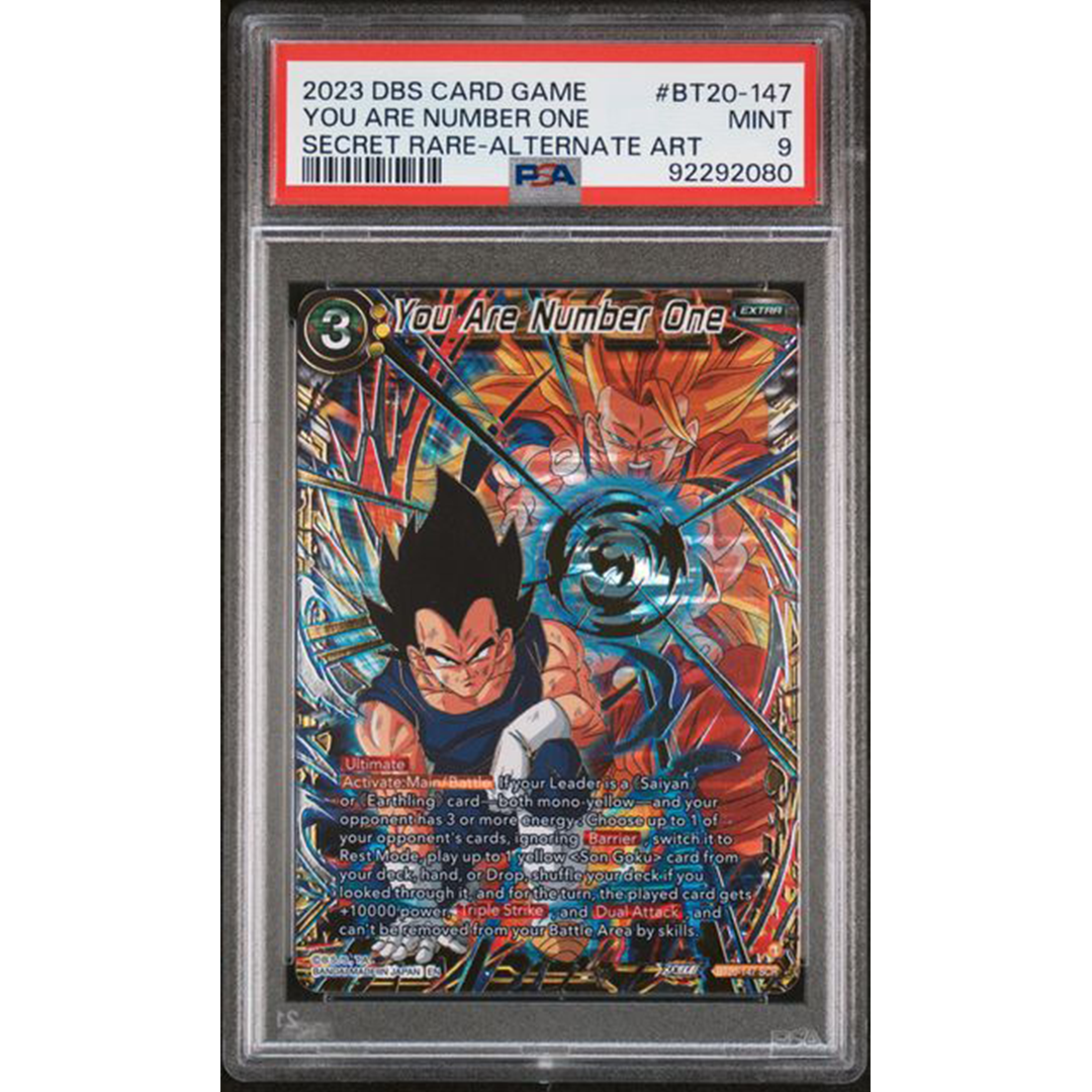 PSA 9 2023 Dragon Ball You Are Number One Alt Art SCR BT20-147