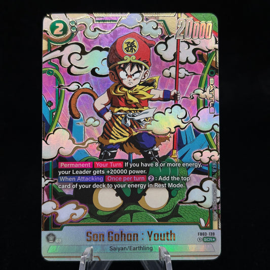 Son Gohan : Youth - FB03-139 (Alternate Art) - Raging Roar Single Card