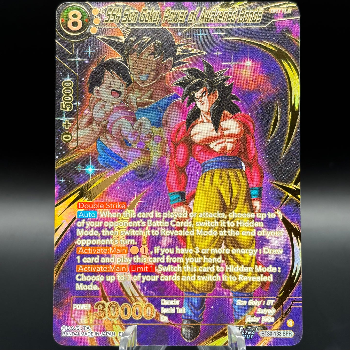 SS4 Son Goku, Power of Awakened Bonds (SPR) - (BT30) Single Card