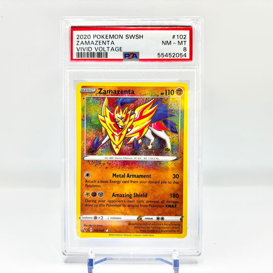 PSA 8 2020 Pokémon Zamazenta 102/185