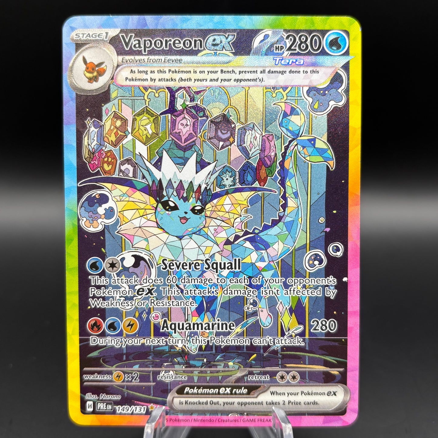 Vaporeon ex - 149/131 - SV: Prismatic Evolutions Single Card