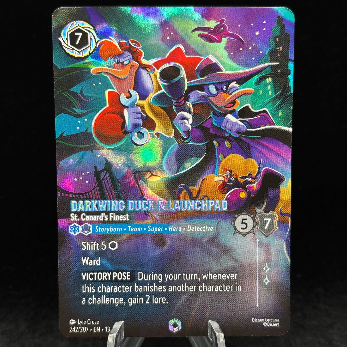 Darkwing Duck & Launchpad - St. Canard's Finest (Enchanted) - Attack of the Vine! Single Card