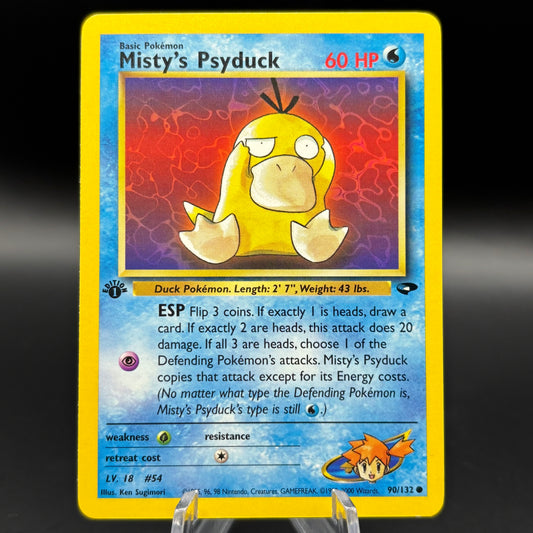 Misty's Psyduck 1st Edition #54 Single Card