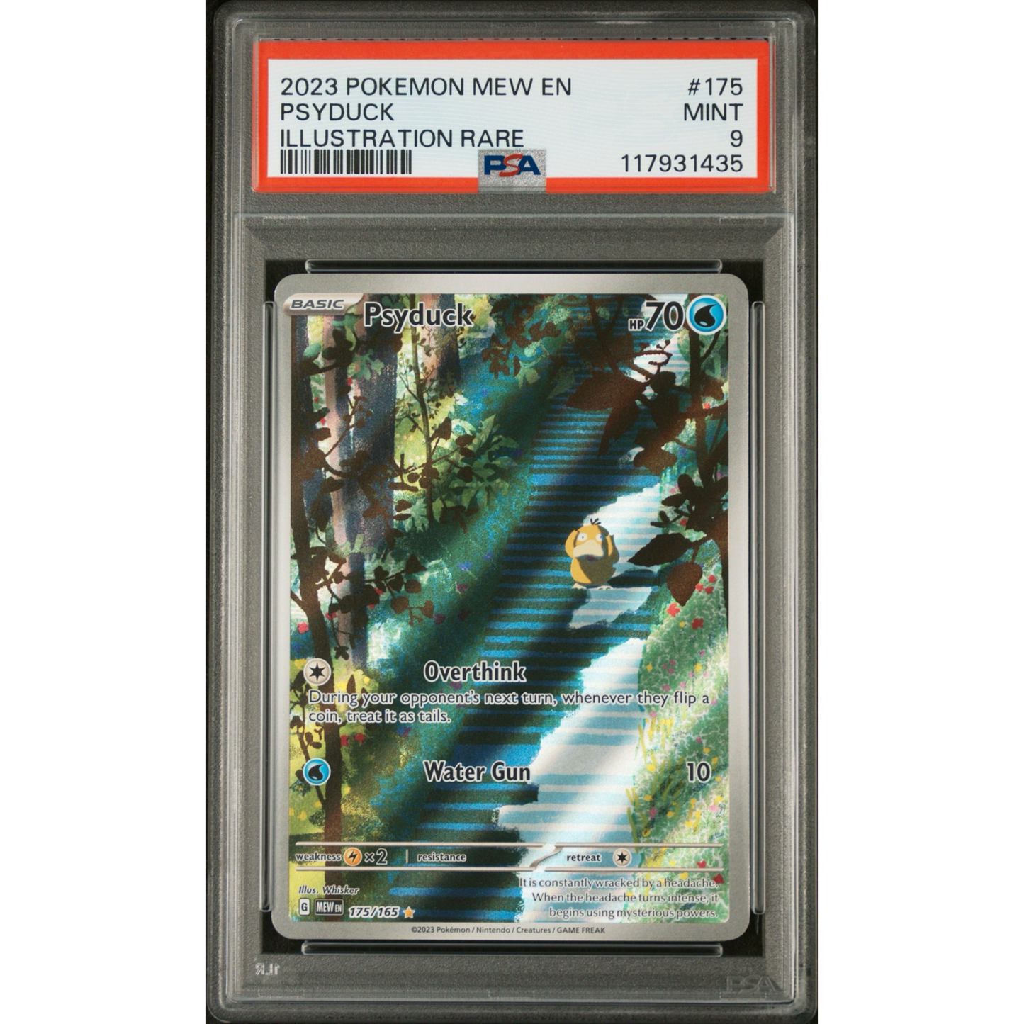 PSA 9 Psyduck Illustration Rare 175/165