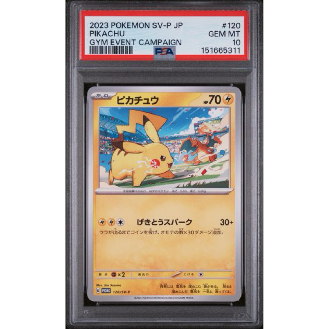 2023 POKEMON JAPANESE SV-P PROMO #120 PIKACHU GYM EVENT CAMPAIGN