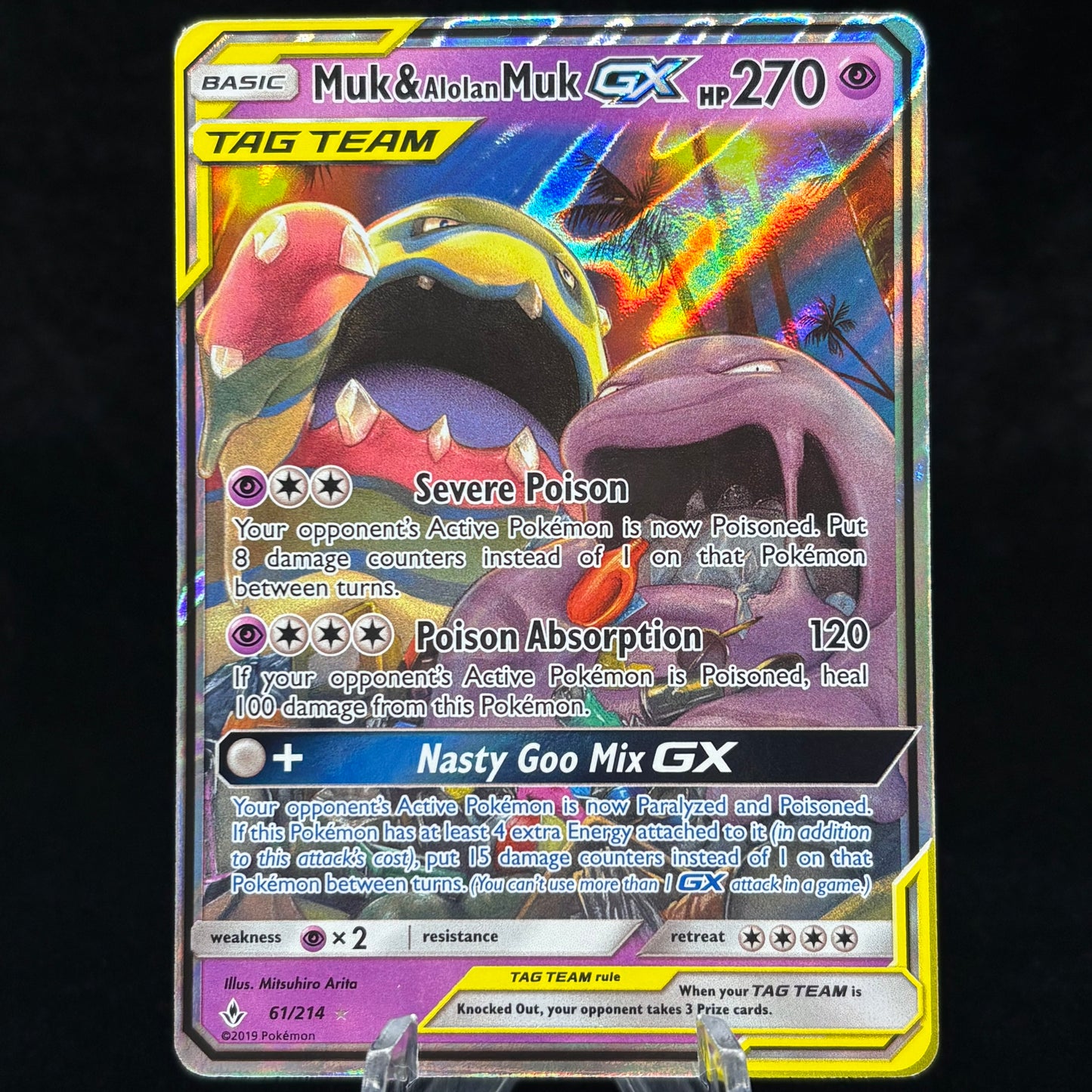 Muk & Alolan Muk GX - SM - Unbroken Bonds Single Card