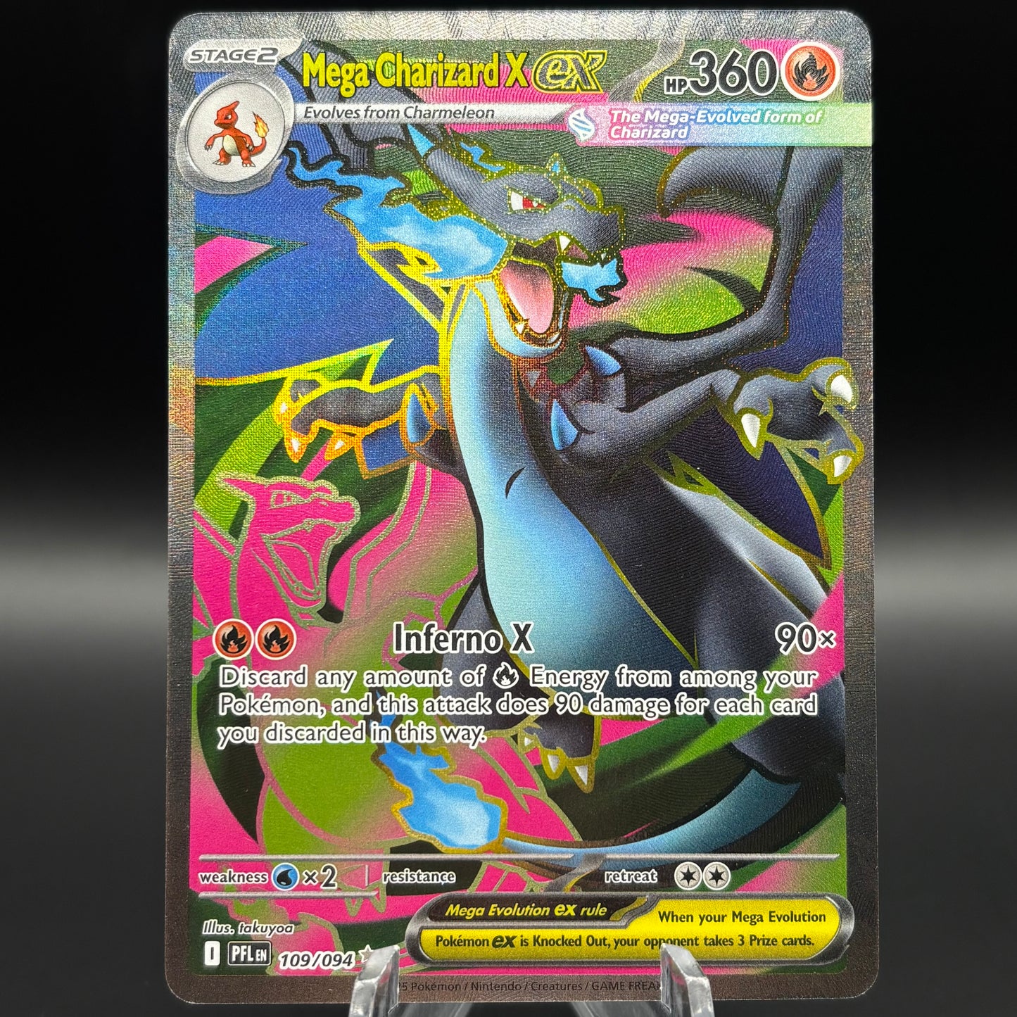 Mega Charizard X ex - 109/094 Single Card *Light Play*