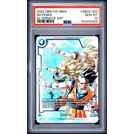 PSA 10 2025 FUSION WORLD MANGA BOOSTER 02 | ALTERNATE ART GOTENKS SB02-022