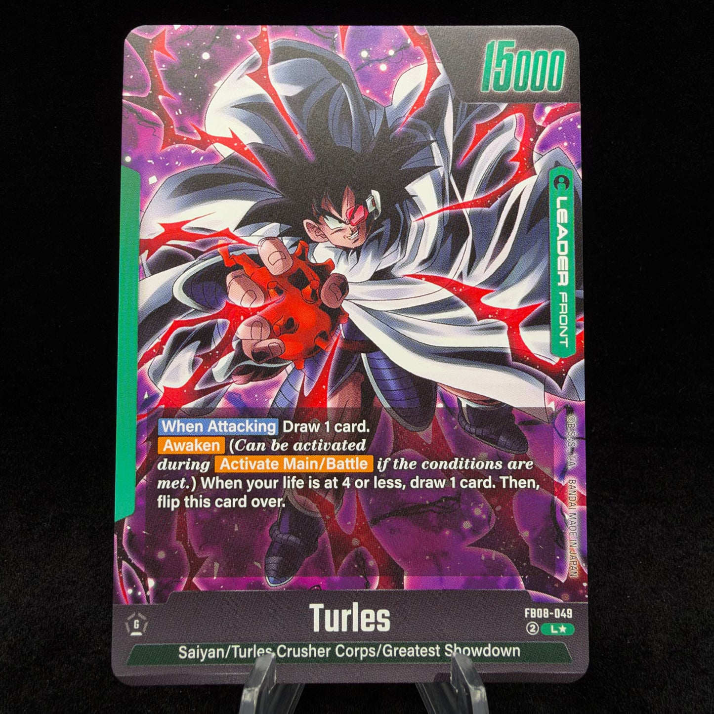 Turles - FB08-049 (Alternate Art) - Saiyan's Pride Single Card