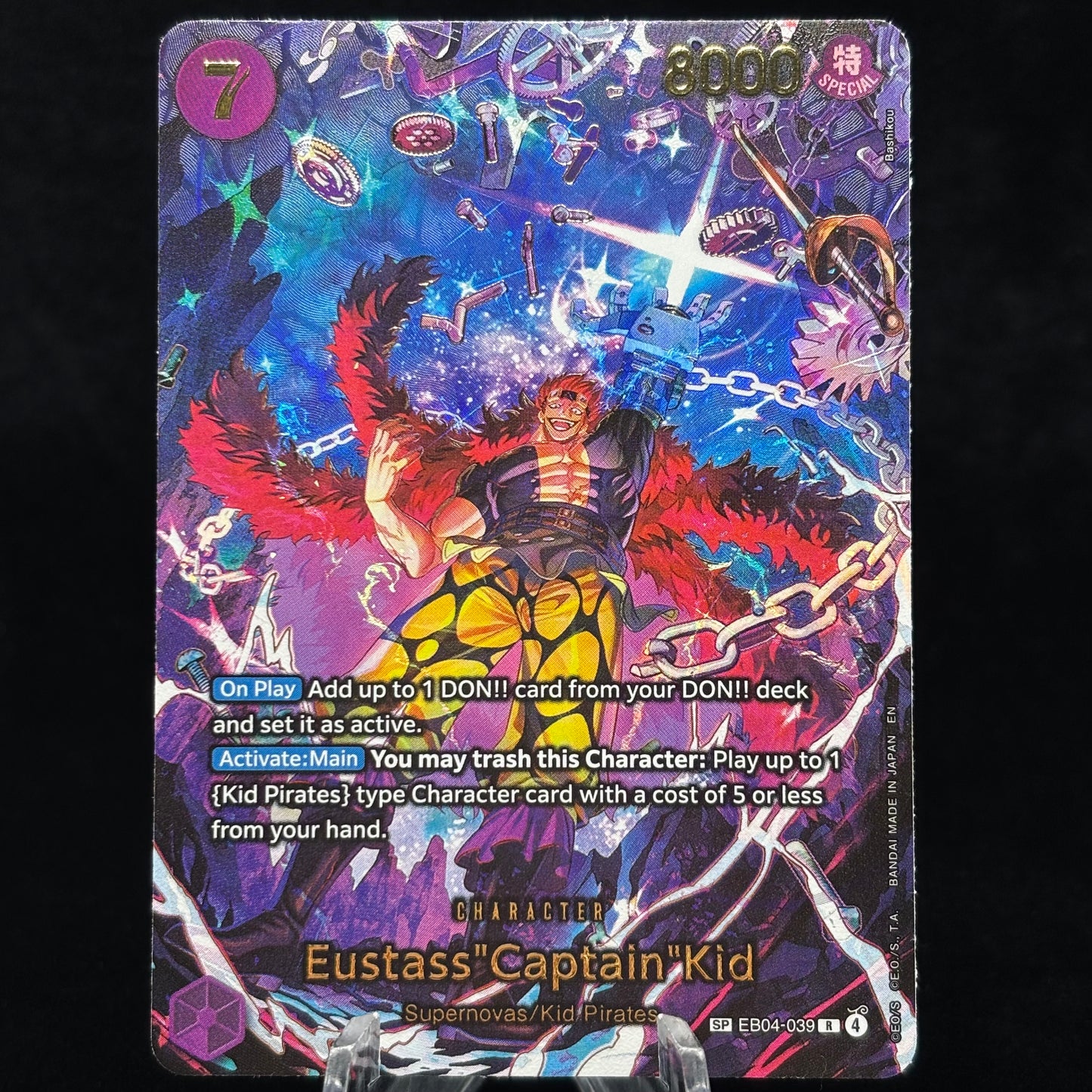 Eustass"Captain"Kid - EB04-039 (SP) - The Azure Sea's Seven Single Card