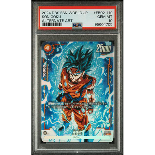 PSA 10: Son Goku Alt Art Fusion World FB02 [Dragon Ball] Trading Card