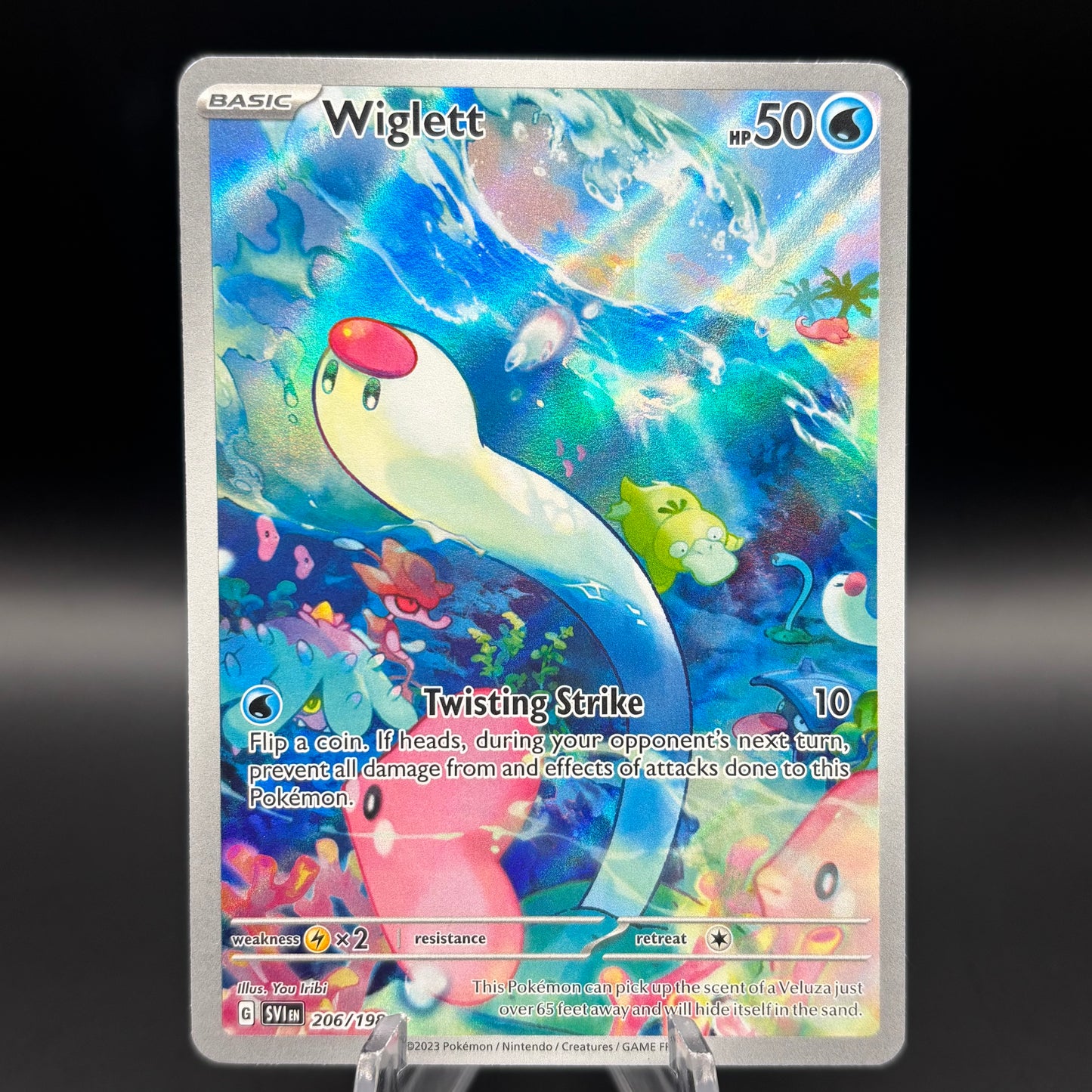 Wiglett - 206/198 - SV01: Scarlet & Violet Base Set Single Card *Light Play*