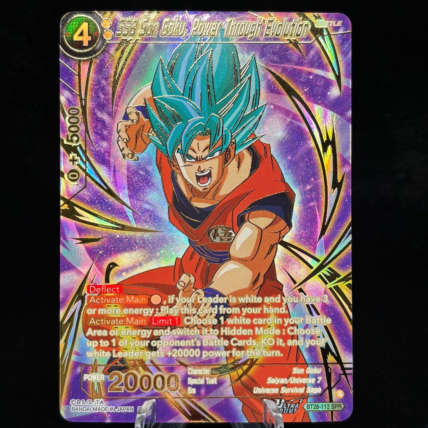 SSB Son Goku, Power Through Evolution (SPR) Single Card