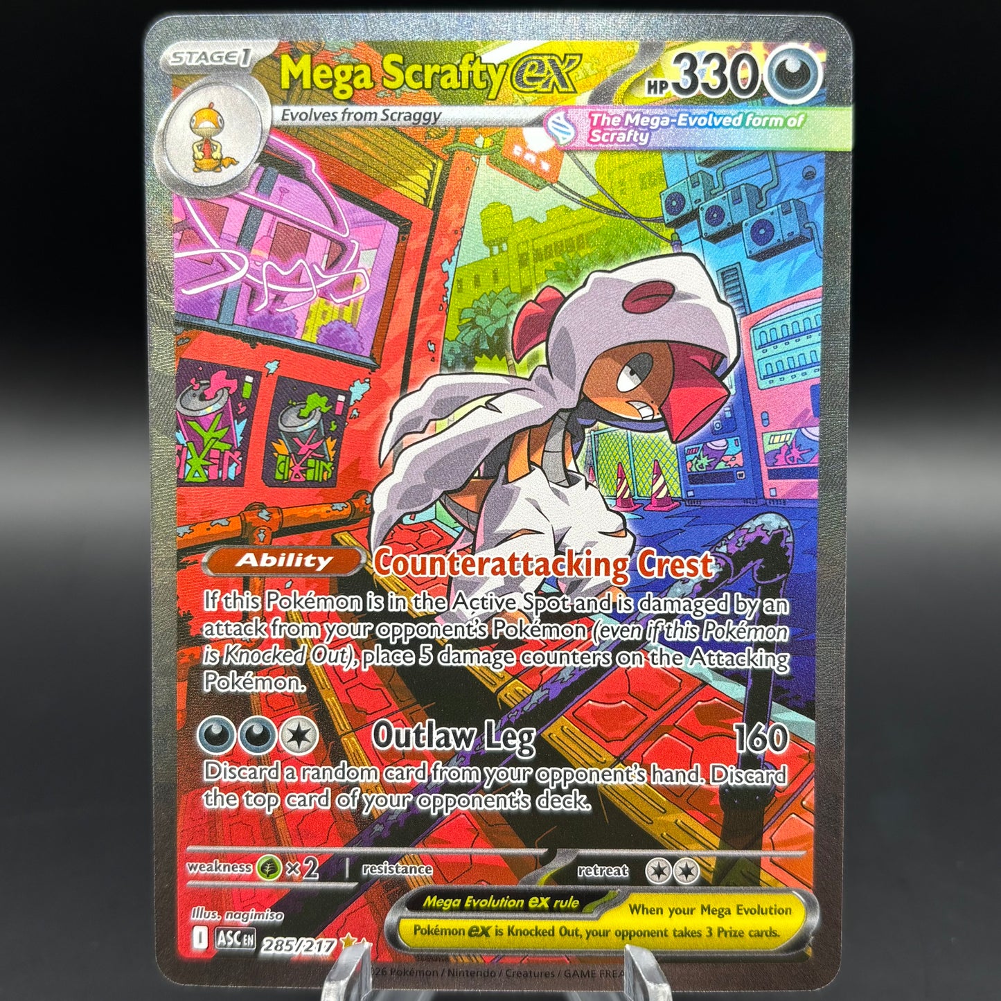 Mega Scrafty ex - 285/217 - ME: Ascended Heroes Single Card