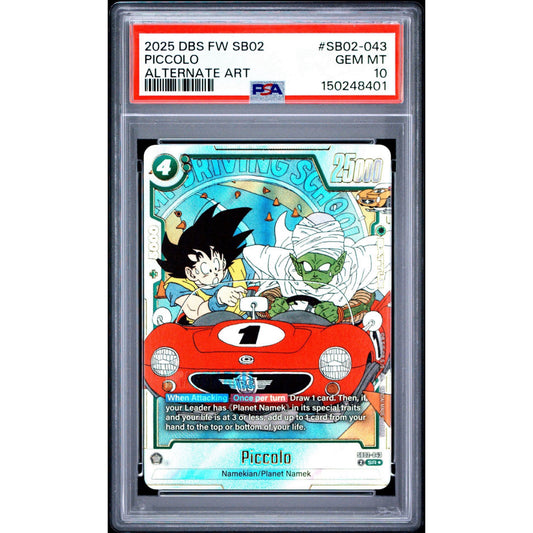 PSA 10 2025 FUSION WORLD MANGA BOOSTER 02 | ALTERNATE ART PICCOLO SB02-043
