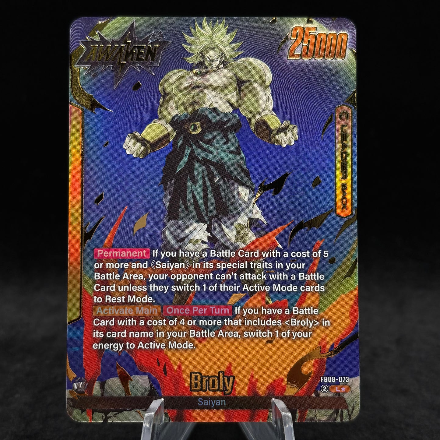 Broly - FB08-073 (Alternate Art) - Story Booster 01 Single Card