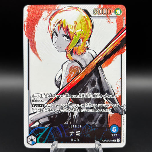 Nami (040) (Alternate Art) - Pillars of Strength *Japanese* Single Card