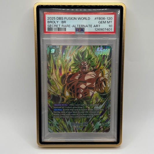 2025 DRAGON BALL SUPER CARD GAME FUSION WORLD RIVALS CLASH #FB06-120 BROLY : BR SECRET RARE-ALTERNATE ART