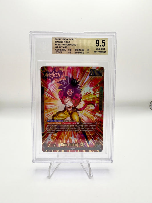 BGS 9.5 2024 Fusion World Raging Roar FB03-104 Son Goku Alt Art Leader