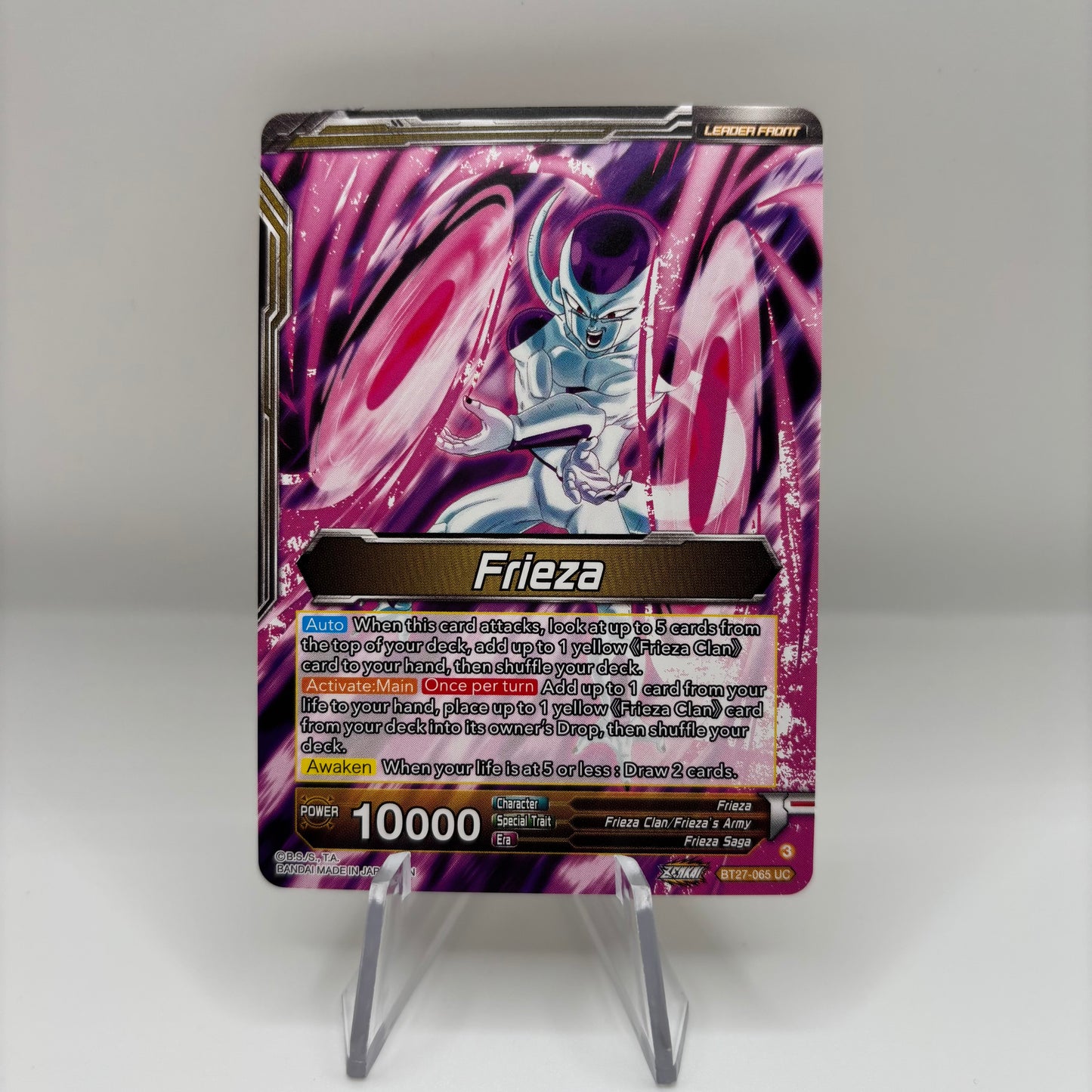 Frieza // Golden Frieza, Shining Pride (SLR) - History of Z (BT27) [Single]