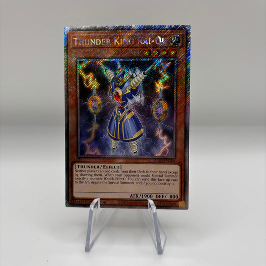 Thunder King Rai-Oh (Platinum Secret Rare) - Quarter Century Bonanza Single Card