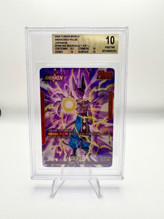 BGS 10 Fusion World Awakened Pulse Japanese FB01-002 Beerus Alt Art Leader