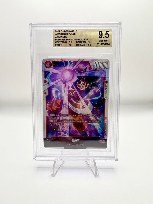BGS 9.5 2024 Fusion World Awakened Pulse Japanese Son Goku Foil SCR