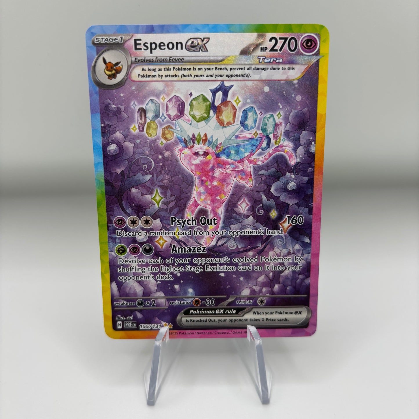 Espeon ex - 155/131 - SV: Prismatic Evolutions Single Card