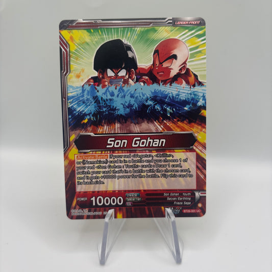 Son Gohan // Son Gohan, Protecting the Weak (SLR) - Prismatic Clash Single Card