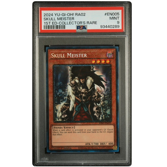 PSA 9 2024 YU-GI-OH 25TH ANNIVERSARY #EN005 SKULL MEISTER 1ST ED COLLECTOR RARE