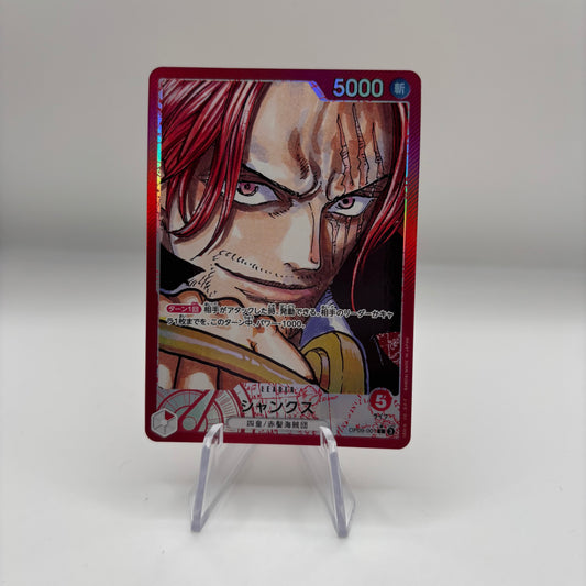 Shanks Japanese (Alt Art) OP09-001 Emperors in the New World Single Card