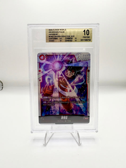 BGS 10 2024 Fusion World Awakened Pulse Japanese FB01-139 Son Goku Foil SCR